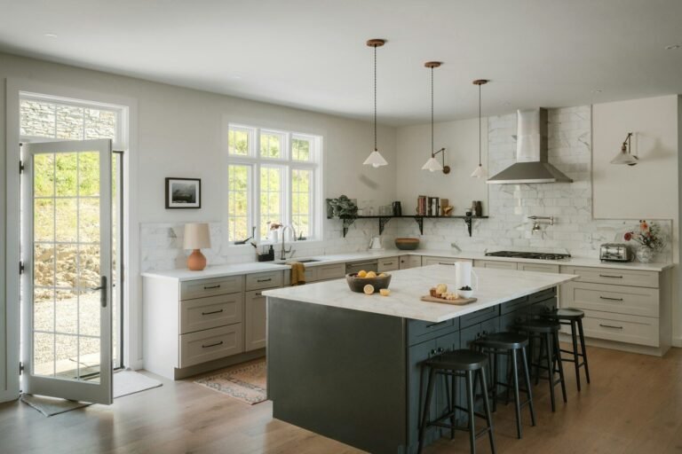 Die Küche nach Maß: Studio-Qualität schlägt Baumarkt-Standard Modern kitchen with island and stainless steel appliances